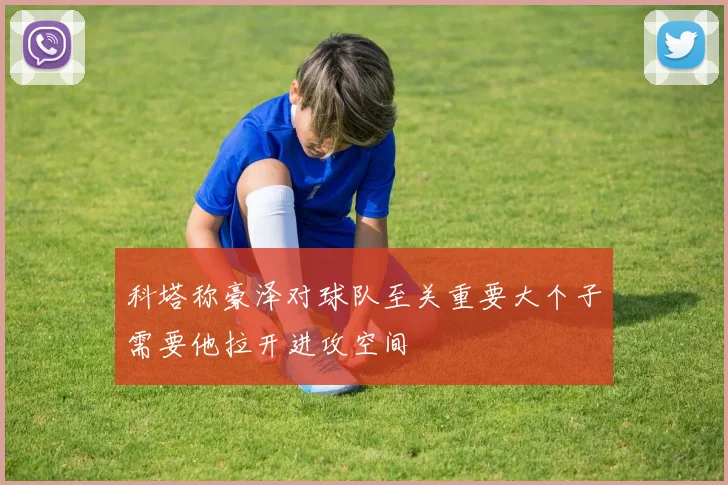 科塔称豪泽对球队至关重要大个子需要他拉开进攻空间